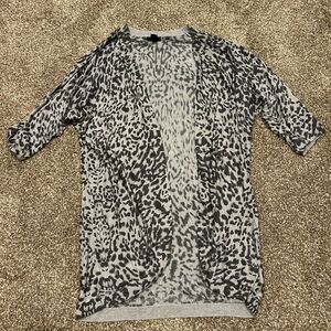 H&M Gray Patterned Cardigan